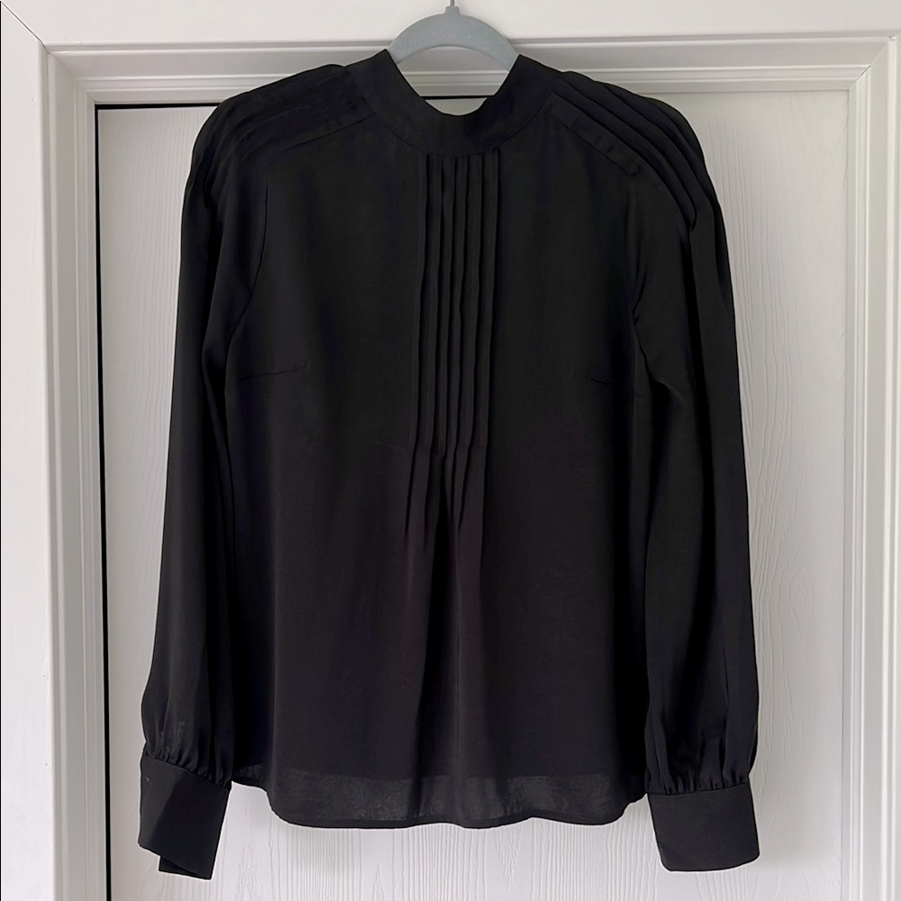 Express Black Long Sleeve Blouse
